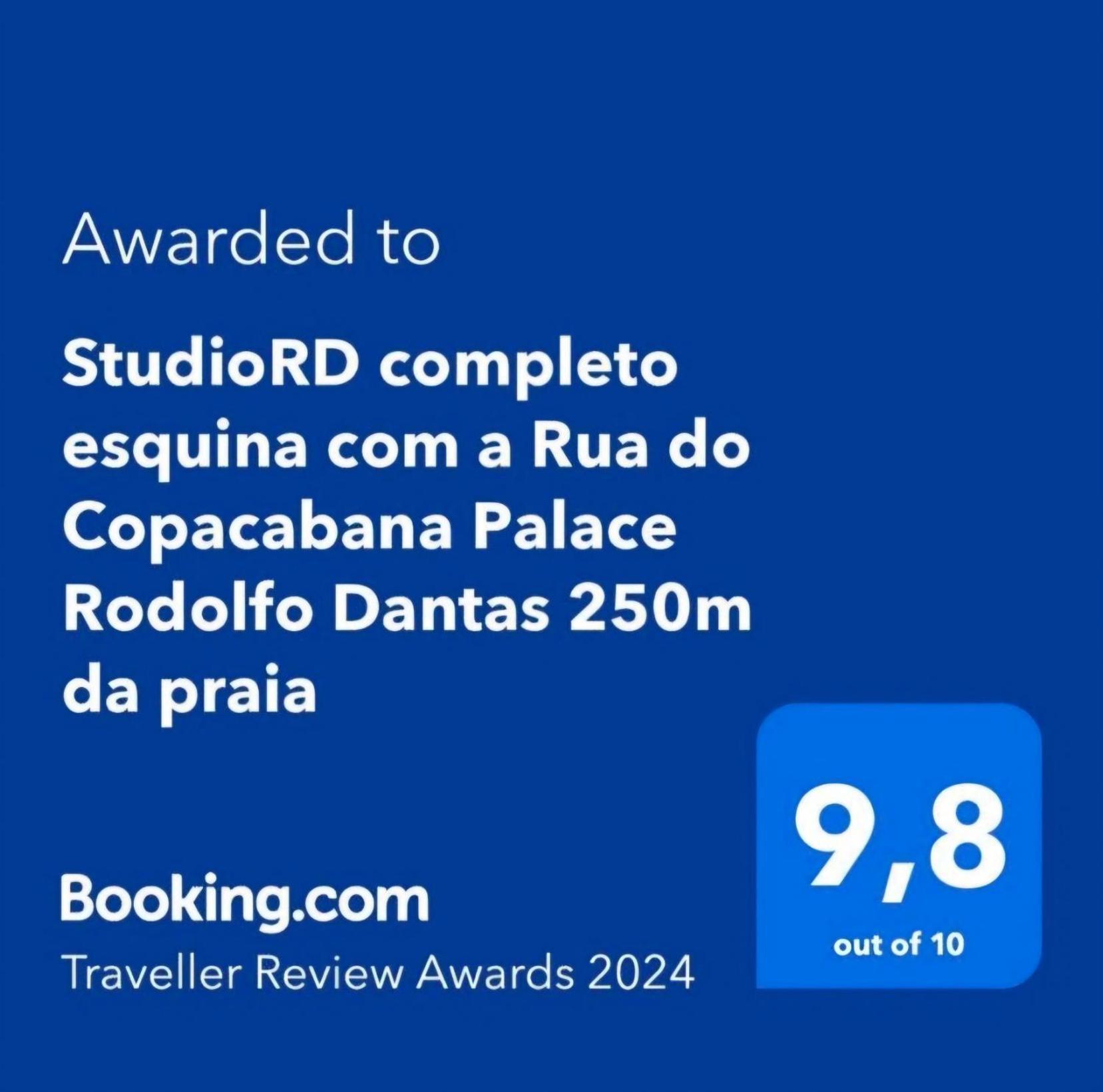 Studiord Copacabana 250M Da Praia Esquina Com A Rua Do Copacabana Palace Rodolfo Dantas Rio de Janeiro Eksteriør billede
